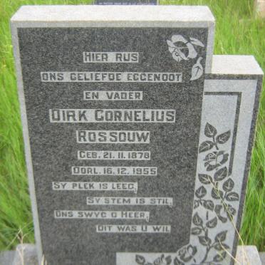 ROSSOUW Dirk Cornelius 1878-1955