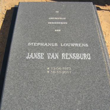 RENSBURG Stephanus Louwrens, Janse van 1973-2011