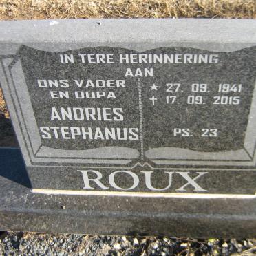 ROUX Andries Stephanus 1941-2015