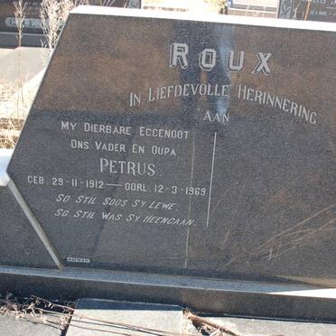 ROUX Petrus 1912-1969
