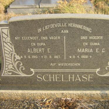 SCHELHASE Albert E. 1910-1967 &amp; Maria E.G. 1908-