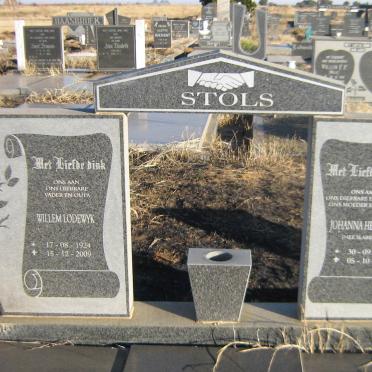 STOLS Willem Lodewyk 1924-2009 &amp; Johanna Hendrina nee SLABBERT 1937-1990