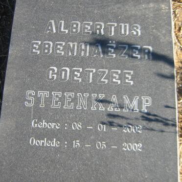 STEENKAMP Albertus Ebenhaezer Coetzee 2002-2002