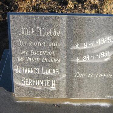 SERFONTEIN Johannes Lucas 1925-1991