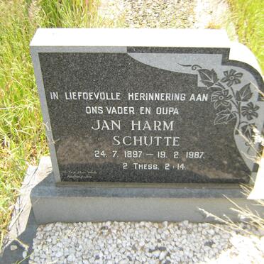 SCHUTTE Jan Harm 1897-1987