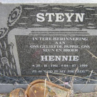 STEYN Hennie 1961-1999