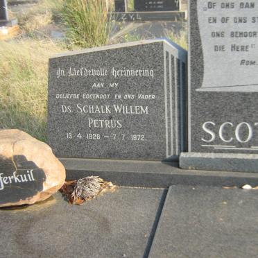 SCOTT Schalk Willem Petrus 1926-1972