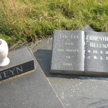 STEYN Jonathan Blom 1916-1979 Ernestine Helena 1914-2001