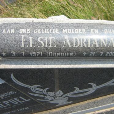 SWANEPOEL Pieter Andreas 1912-1979 &amp; Elsie Adriana CORDIER 1921-2007