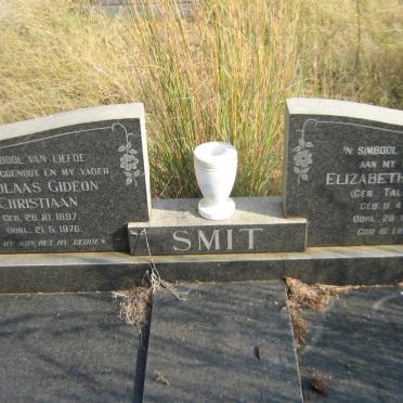 SMIT Nicolaas Gideon Christiaan 1897-1976 &amp; Elizabeth Cecilia TALJAARD 1907-1985