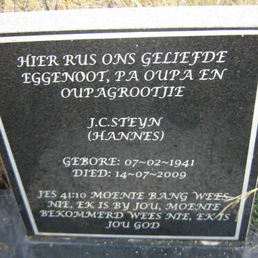 STEYN J.C. 1941-2009