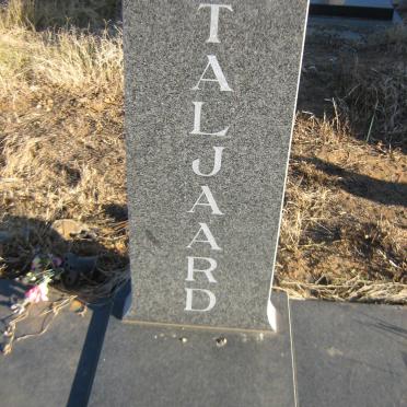 TALJAARD Gert Johannes 1925-1996 &amp; Jacoba VAN DYK 1925-1995