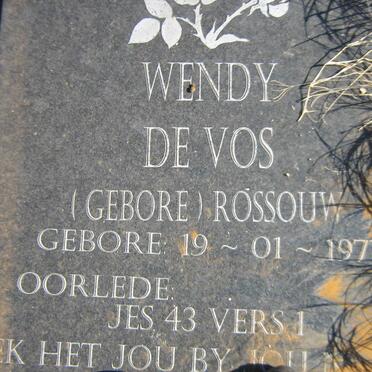 VOS Wendy, de nee ROSSOUW 1977-