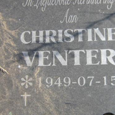VENTER Kobus 1945-2007 &amp; Christine 1949-