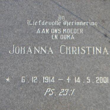 VILJOEN Bartel Wilhelmus Petrus 1908-1992 &amp; Johanna Christina 1914-2001