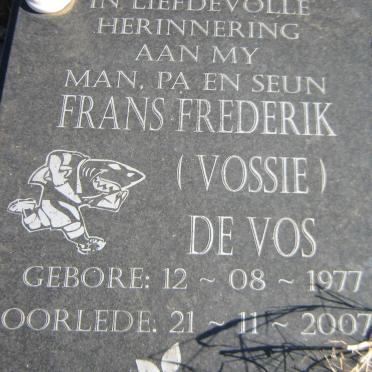 VOS Frans Frederik, de 1977-2007