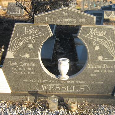 WESSELS Izak Cornelius 1948-1988 &amp; Helena Dorothea 1949-