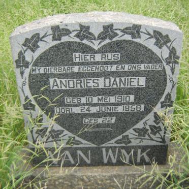 WYK Andries Daniel, van 1910-1958