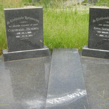 WYK Coenraad Hendrik, van 1886-1964 &amp; Anna Sophia Elizabeth MULLER 1895-19??