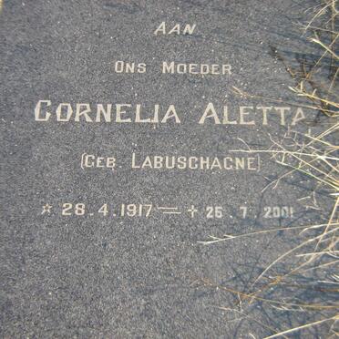 WALT Sarel Jacobus, van der 1914-1974 &amp; Cornelia Aletta LABUSCHAGNE 1917-2001