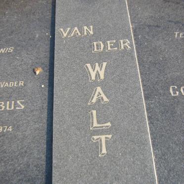 WALT Sarel Jacobus, van der 1914-1974 &amp; Cornelia Aletta LABUSCHAGNE 1917-2001