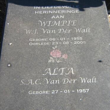 WALT W.J., van der 1955-2005 en S.A.C. 1957 -