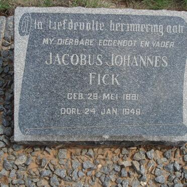 FICK Jacobus Johannes 1881-1949