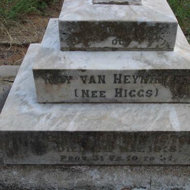 HEYNINGEN Mary, van nee HIGGS 1876-1918