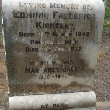 KNIGHTLY Edmund Frederick 1848-1932 &amp; Margaret Jane 1850-1941