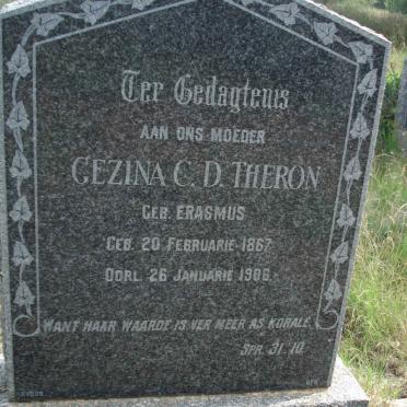 THERON Gezina C.D. nee ERASMUS 1867-1906