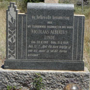 LINDE Nicolaas Albertus 1910-1954