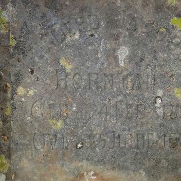 BORNMAN Meinderd Jacobus 1888-1889