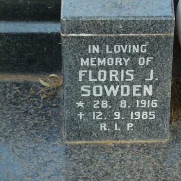 SOWDEN Floris J. 1916-1985