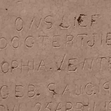 VENTER Sophia 1916-1917