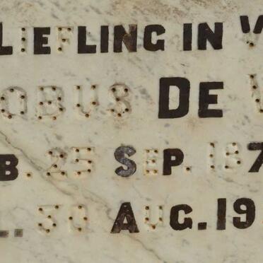 WET Jacobus, de 1879-1922