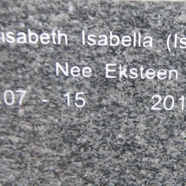 KOK Elisabeth Isabella nee EKSTEEN 1936-2013