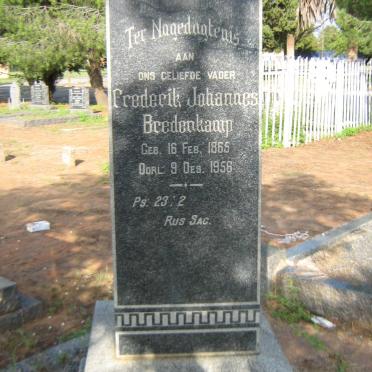 BREDENKAMP Frederik Johannes 1865-1956