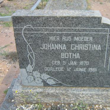 BOTHA Johanna Christina 1870-1961