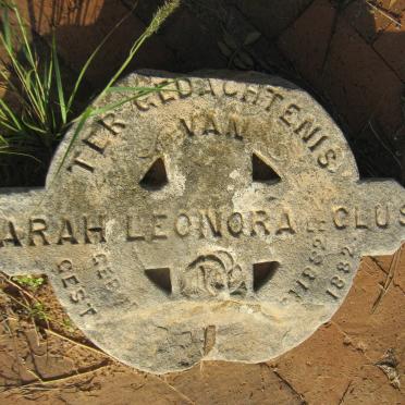 CLUS Sarah Leonora, le 1882-1887