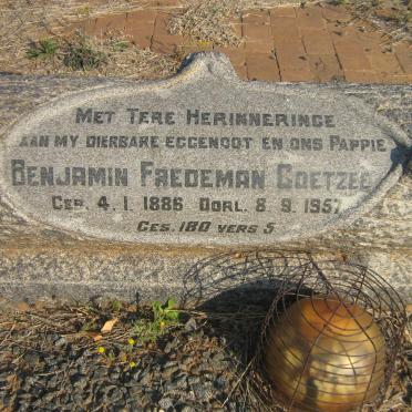 COETZEE Benjamin Fredeman 1886-1957