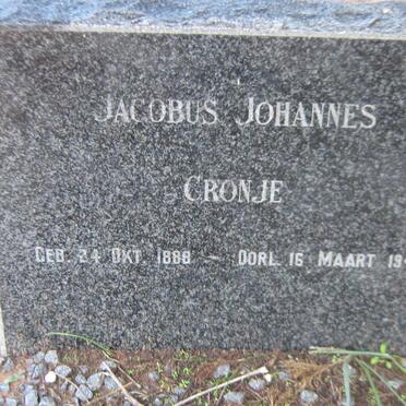 CRONJE Jacobus Johannes 1888-1945