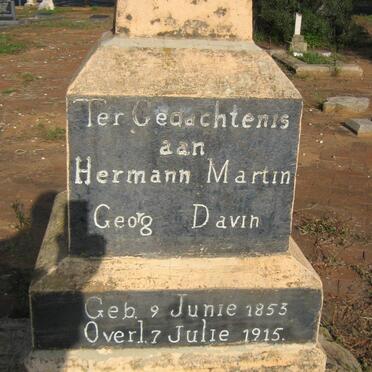 DAVIN Hermann Martin Georg 1853-1915