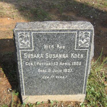 KOEN Susara Susanna nee POTTAS 1905-1937