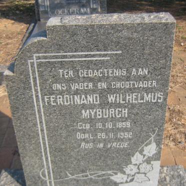 MYBURGH Ferdinand Wilhelmus 1859-1952