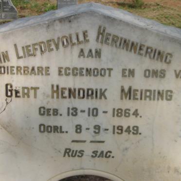 MEIRING Gert Hendrik 1864-1949