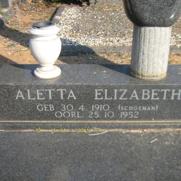 MEIRING Gert Hendrik 1899-1992 &amp; Aletta Elizabeth SCHOEMAN 1910-1952