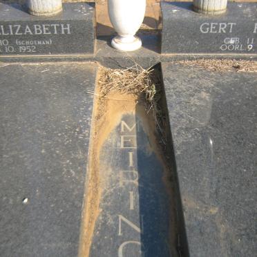 MEIRING Gert Hendrik 1899-1992 &amp; Aletta Elizabeth SCHOEMAN 1910-1952