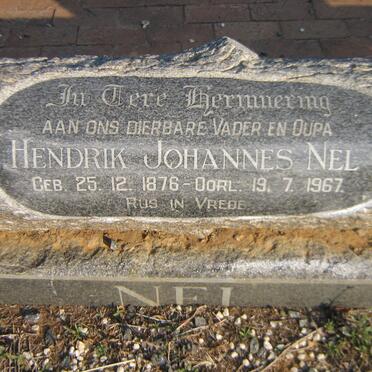 NEL Hendrik Johannes 1876-1967
