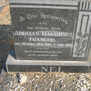 NEL Adriaan Marthinus Francois 1903-1962