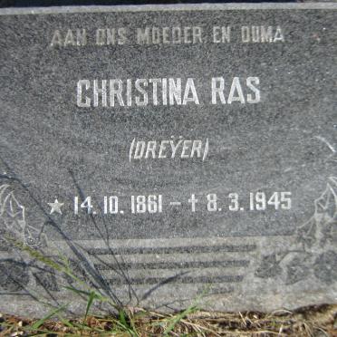 RAS Christina nee DREYER 1861-1945